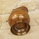 Old copper coal bucket Lion's head handles