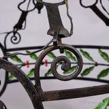 Antique wrought iron chandelier, Germany circa 1900