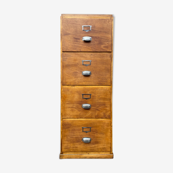 Meuble classeur à tiroirs tambour cabinet france 1950