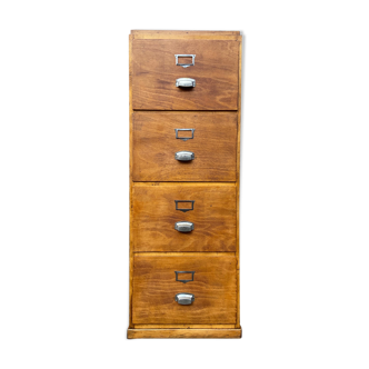 Furniture drawer binder with tambour cabinet France 1950
