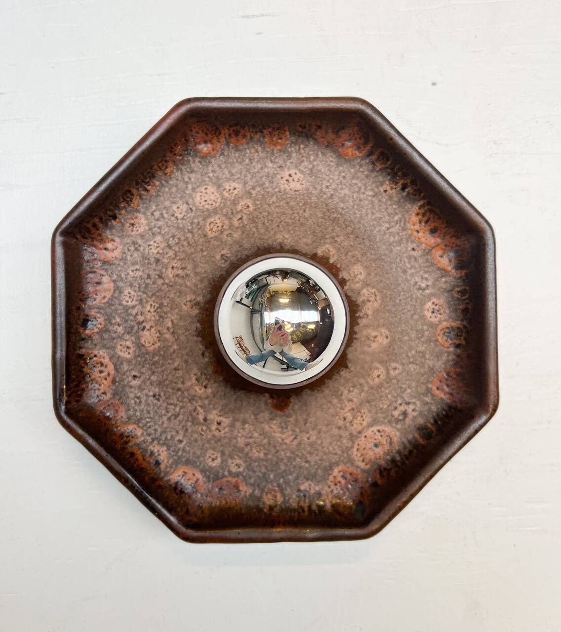 Ceramic wall lamp by Hustadt Leuchten, 1970s