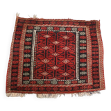 Small Decorative Rug Mainly Red – 65 x 71 cm