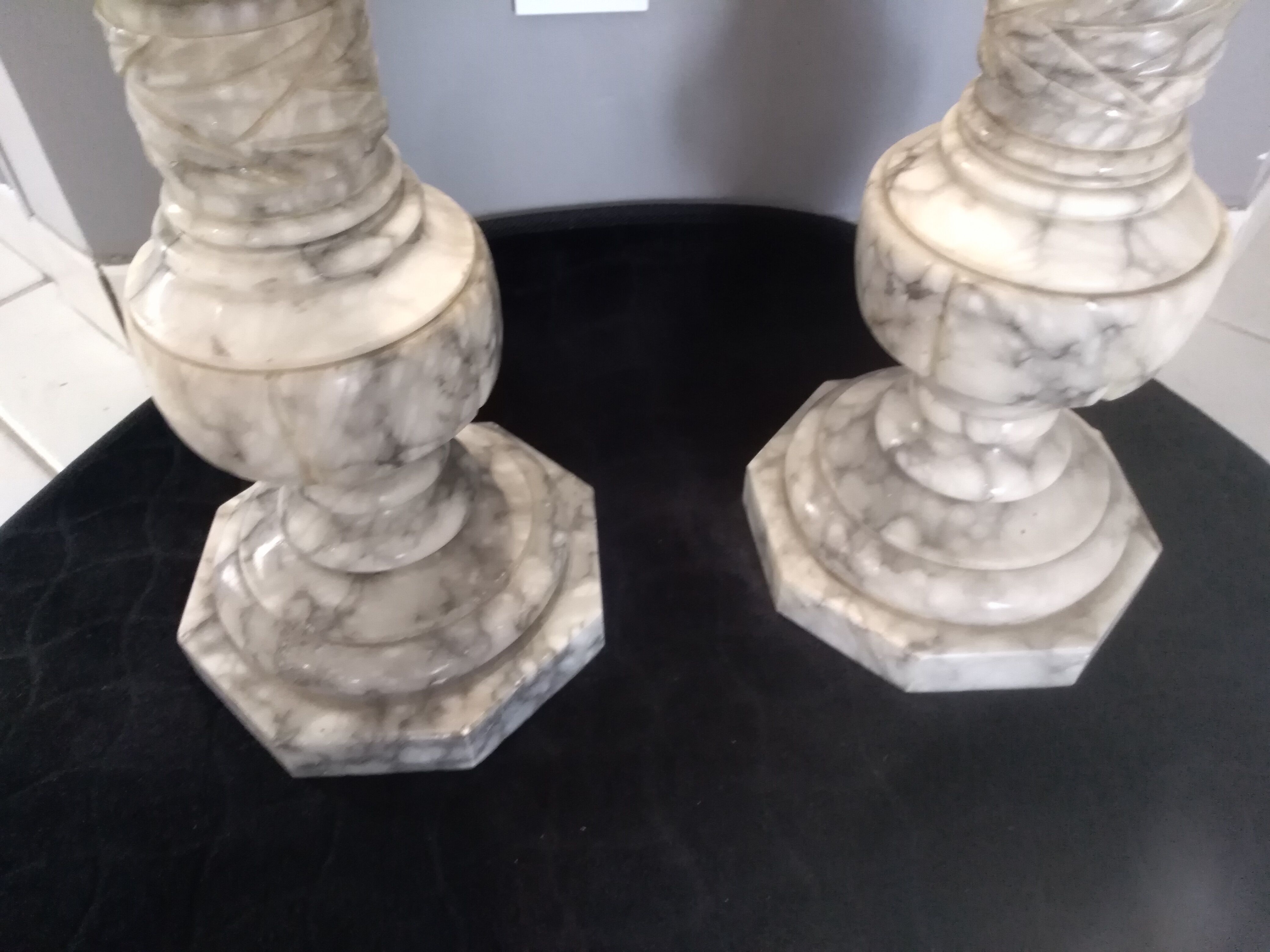 Pair of marble columns year 1950