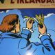 Plaque publicitaire en bois Jameson Ted Benoit vintage