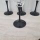 8 Octagonal Pied Noir Champagne Flutes