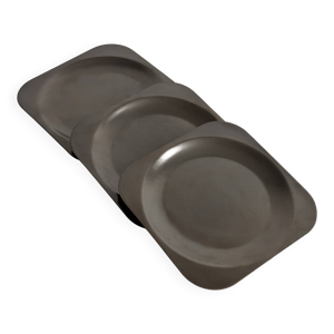 lot De Trois Assiettes - acier