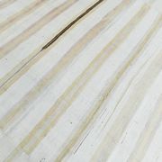 9x12 White & Cream Modern Striped Kilim Rug, 268c358Cm