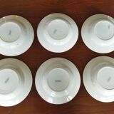 6 St Amand "Jane" iron clay soup plates