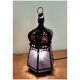 Blue hexagonal Moroccan lantern table lamp