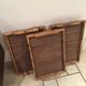 Trilogy of bamboo on display trays