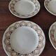Flat plates set of six HBC Choisy le Roi Elianne decor