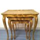 3 tables gigognes florentines or et vert