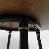 Vintage coffee table with round formica top