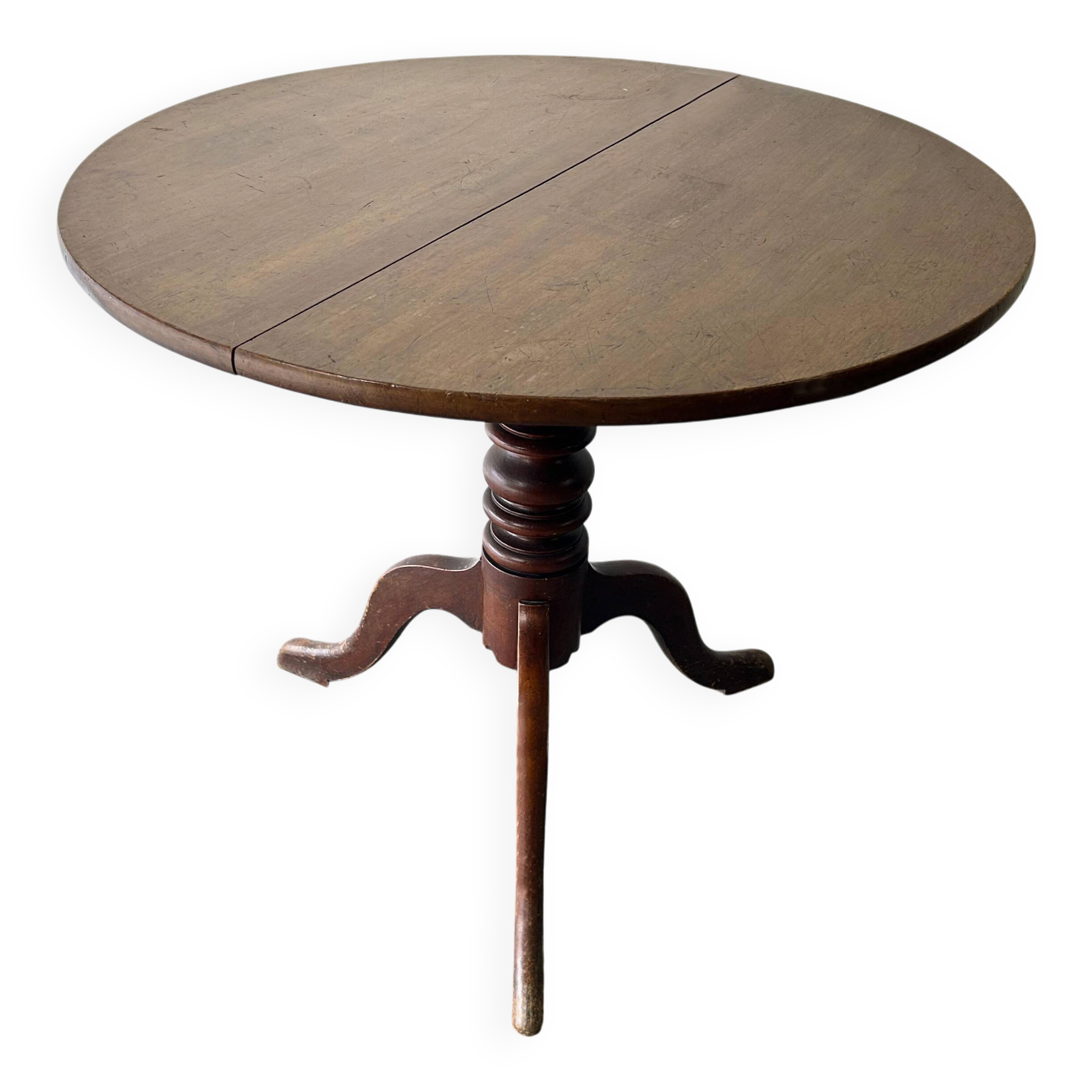 Table tripode anglaise à plateau basculant en chêne