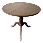 English antique Georgian oak tilt-top tripod base table