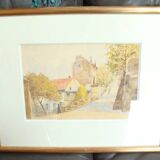 Aquarelle "coin de rue"