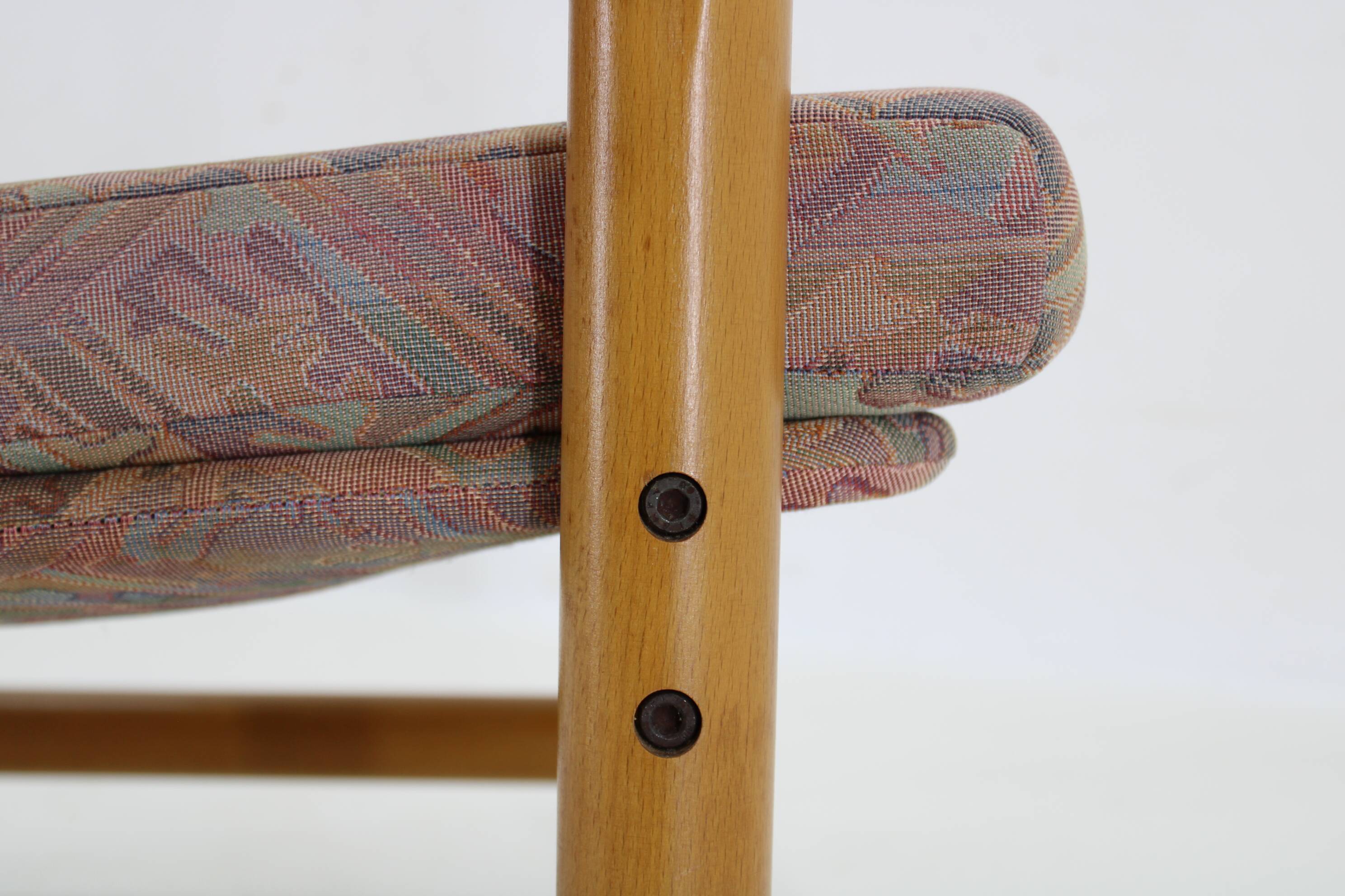 1970s Pair of Beech Armchairs and Coffee Table  by TON, Czechoslovakia