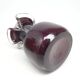 Mid-century modern vase, purple glass, Poland, 1970s