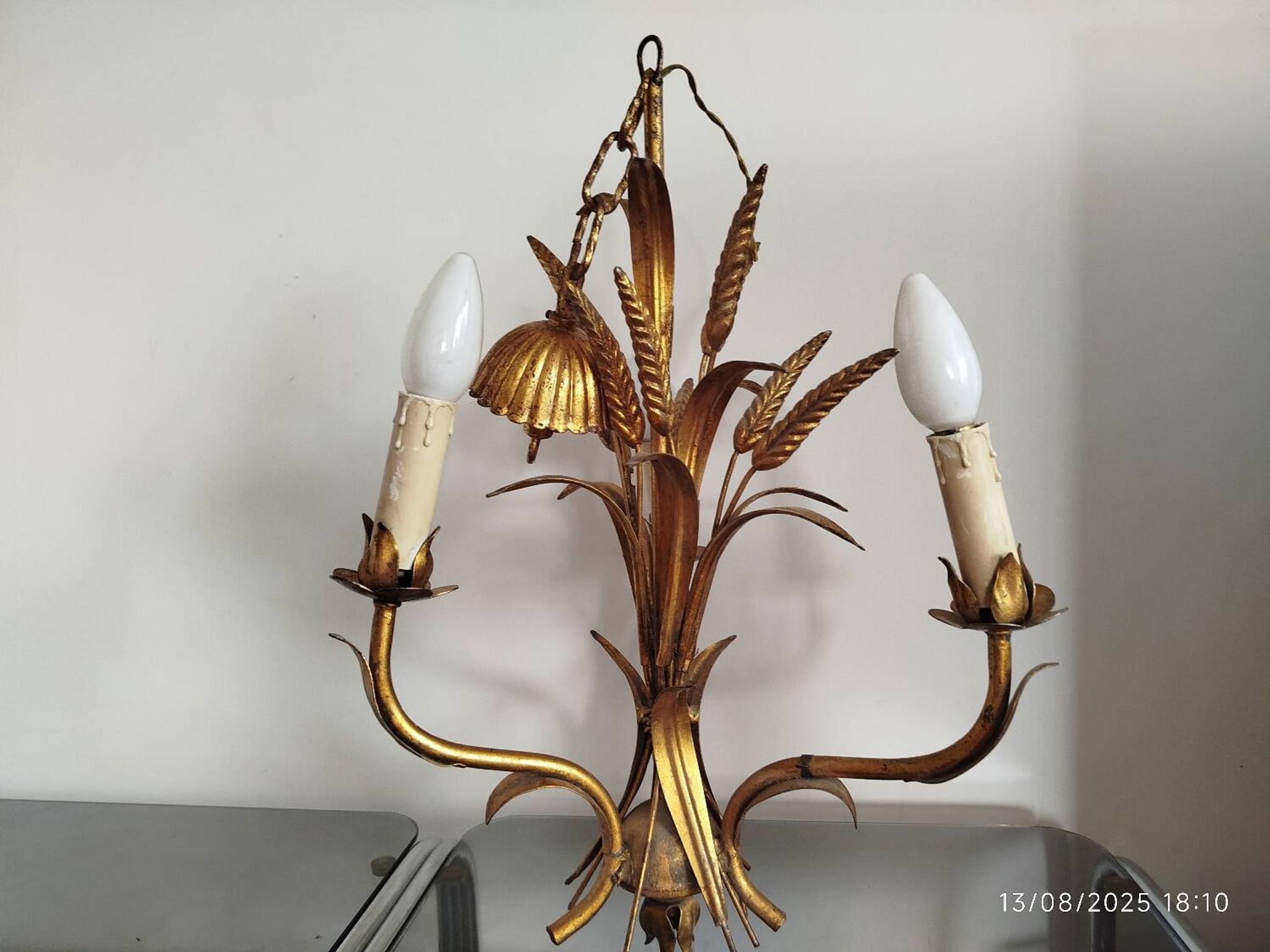 Lustre italien doré – Années 60/70