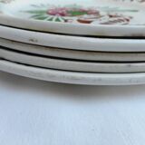 Lot of 5 plates of sarreguemines earthenware