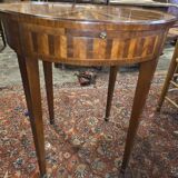Bouillotte table in marquetry, signed Pagny Fils, Paris, early 20th century