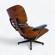 Black & Santos Herman Miller Original Eames Lounge Chair & Ottoman