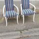 Paire de fauteuils tissu bleu