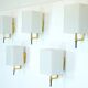 Set of five Mid-century sconces in Stilnovo manner. Italy 1950s
