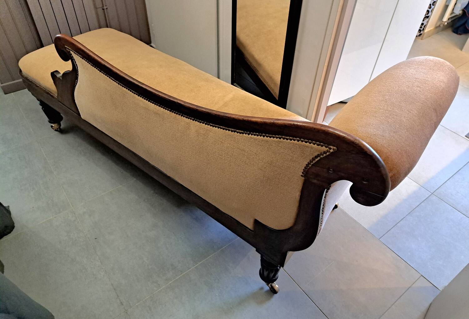 Napoleon III daybed in rosewood