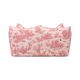 Mario Bellini Bibambola Sofa for B&B in Toile de Jouy with Embroidered Bird