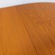 Vintage oval dining table Baumann from the 60s and 70s in teak with extension.