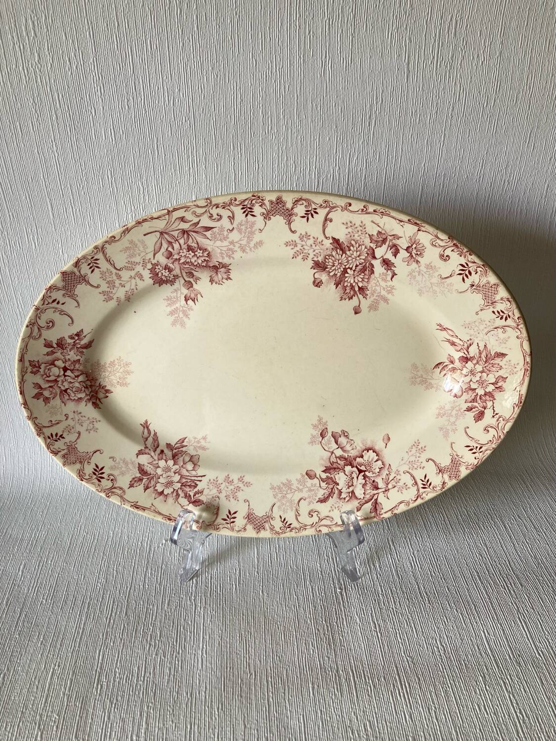 Oval Dish Terre de Fer Choisy-Le-Roi Boulanger & Cie Floréal model