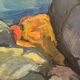Large Original Swedish Oil on Canvas – “Storm Clouds Bohuslän” by Stig Delang – Signed – Vintage & Framed