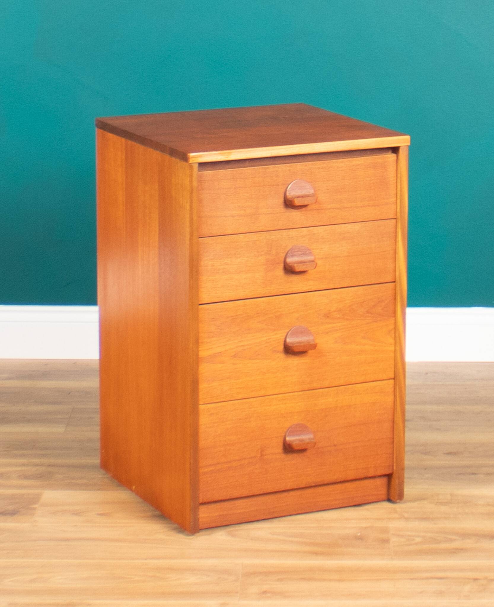 Retro 1960s Bedside Table in Teak by John & Silvia Reid  Stag