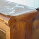 Handcrafted wooden bar, mirror bar and marble slab, wooden furniture