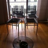 Set of 4 chairs "sandow" by René Herbst