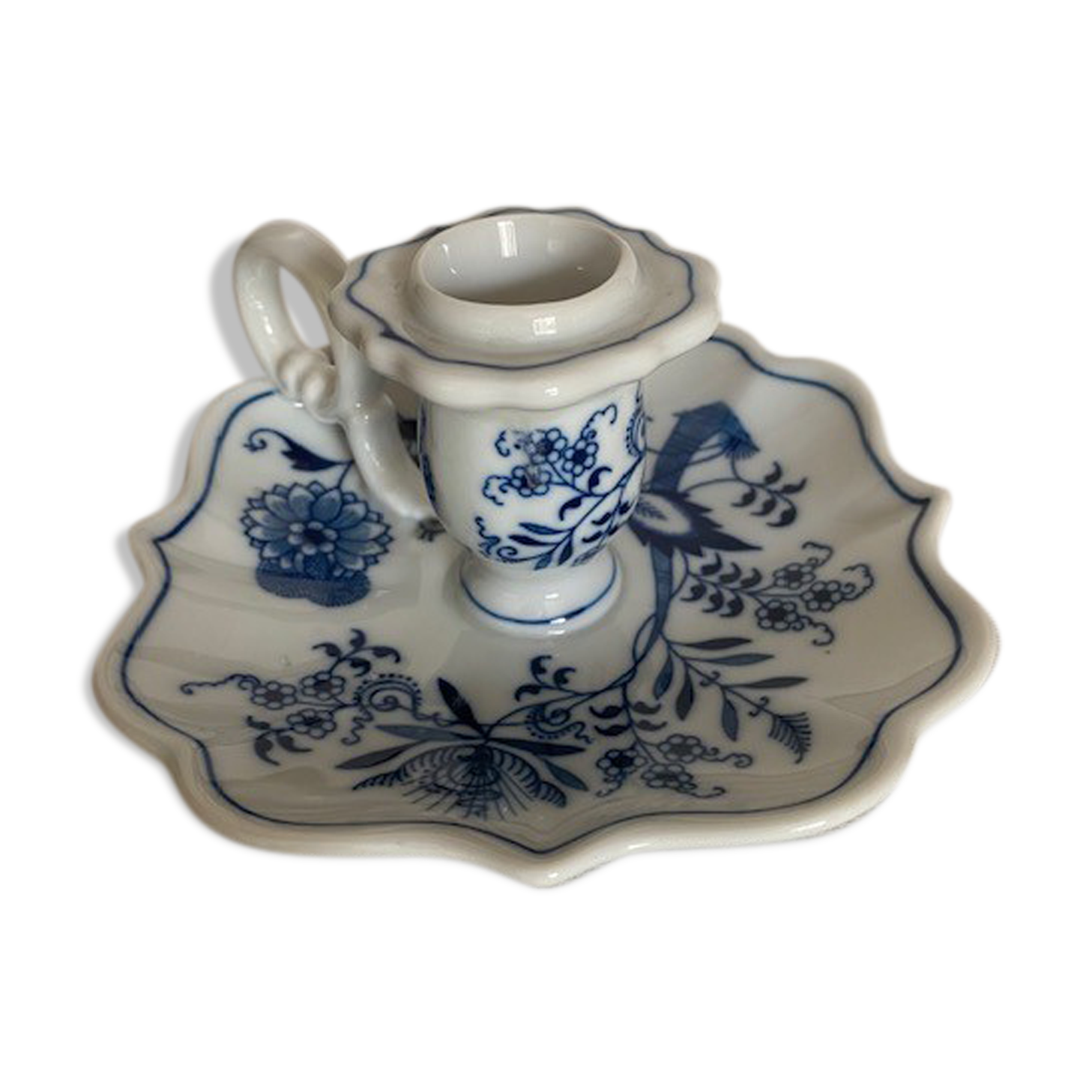 Vintage blue danube chandelier, reg us pat off