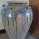 Large ceramic pot ptmd jar lisie natural blue