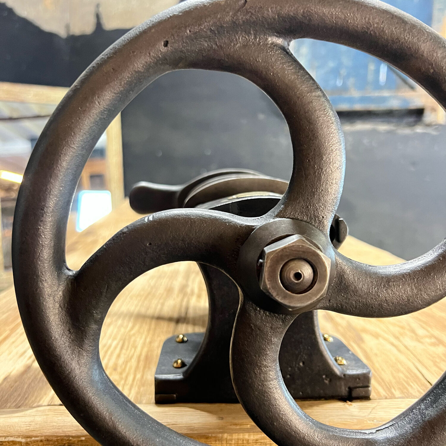 Old Establishment with cast iron stand