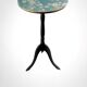 Vintage pedestal table restyled, antique pedestal table