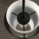 Scandinavian suspension opaline metal 1960s