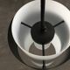 Scandinavian suspension opaline metal 1960s