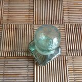 Carafe en verre verte
