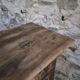 French rustic buffet in walnut, 18th century, 3 drawers and 2 doors.