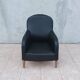 Art Deco armchair in leather