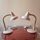 New flexible bedside lamps Aluminor - Vintage design in pink colour.