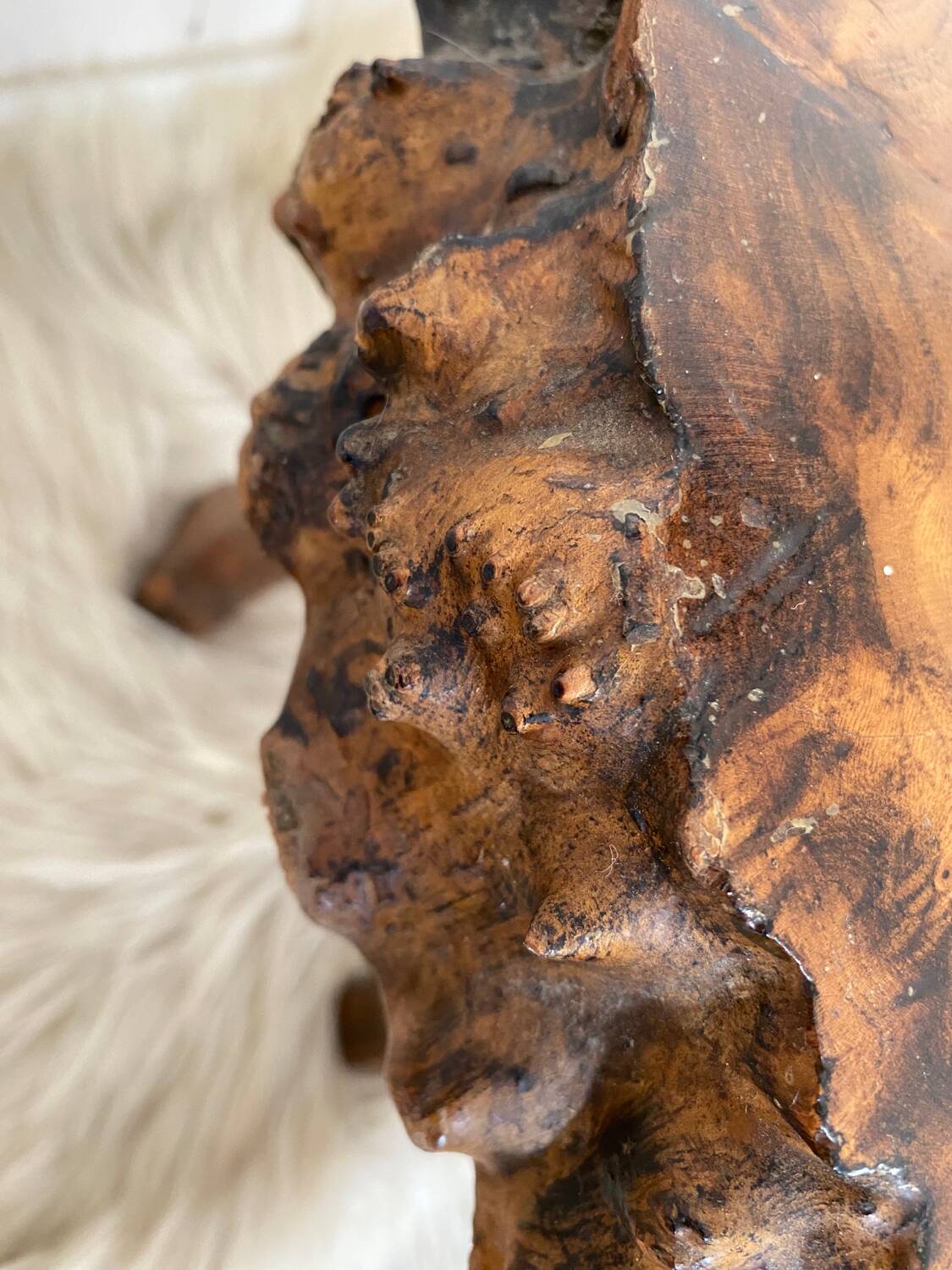 Elm tripod coffee table