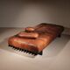 Lit de jour 'DS-80' en cuir patchwork cognac par De Sede, Suisse