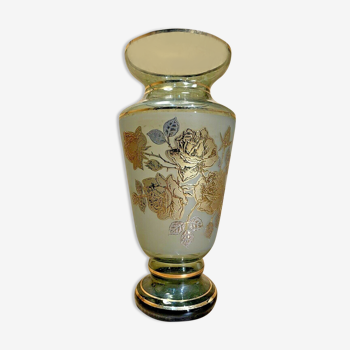 Vase bohemian glassware, czech republic, kamenicky senov