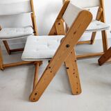 Set of 4 'Kon-Tiki' Folding Chairs by Gillis Lundgren for IKEA 1970s